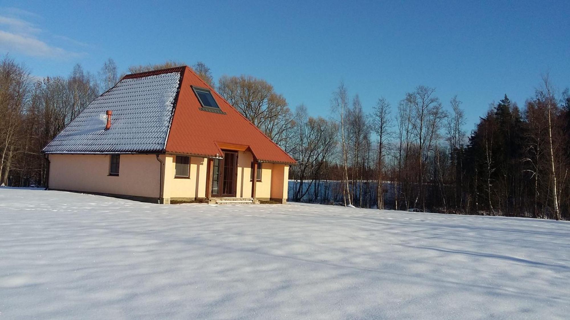 فيلا Ferienhaus Fuchsbau In Waldnaehe Kuldīga المظهر الخارجي الصورة